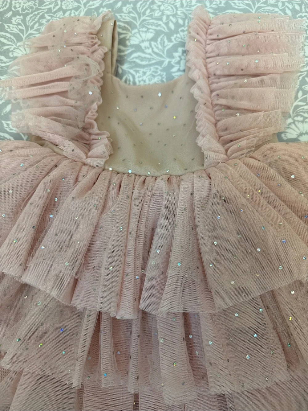 Pink Sparkle Tulle Kids Costume Dress